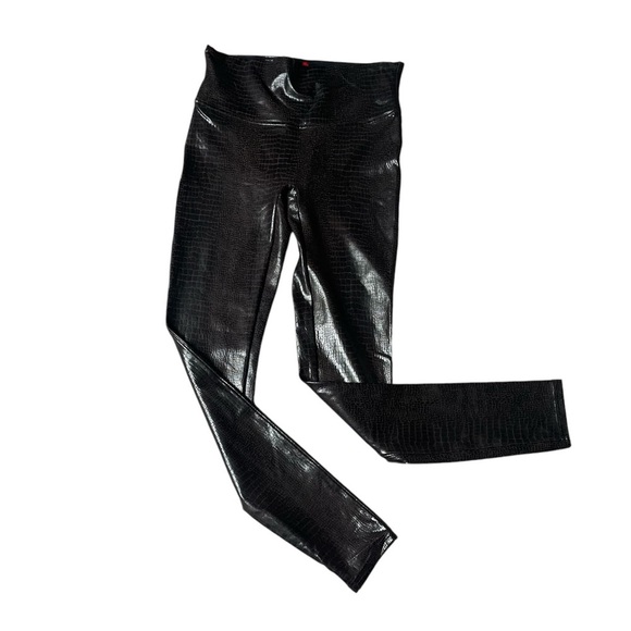 SPANX Pants - Brown Spanx faux snakeskin leggings